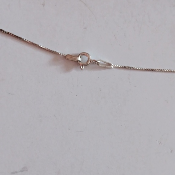 925 Tiny Box Chain Delicate Silver Necklace - Picture 2 of 10